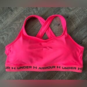 Under Armour Mid Cross-back Sports Bra-Size 2X